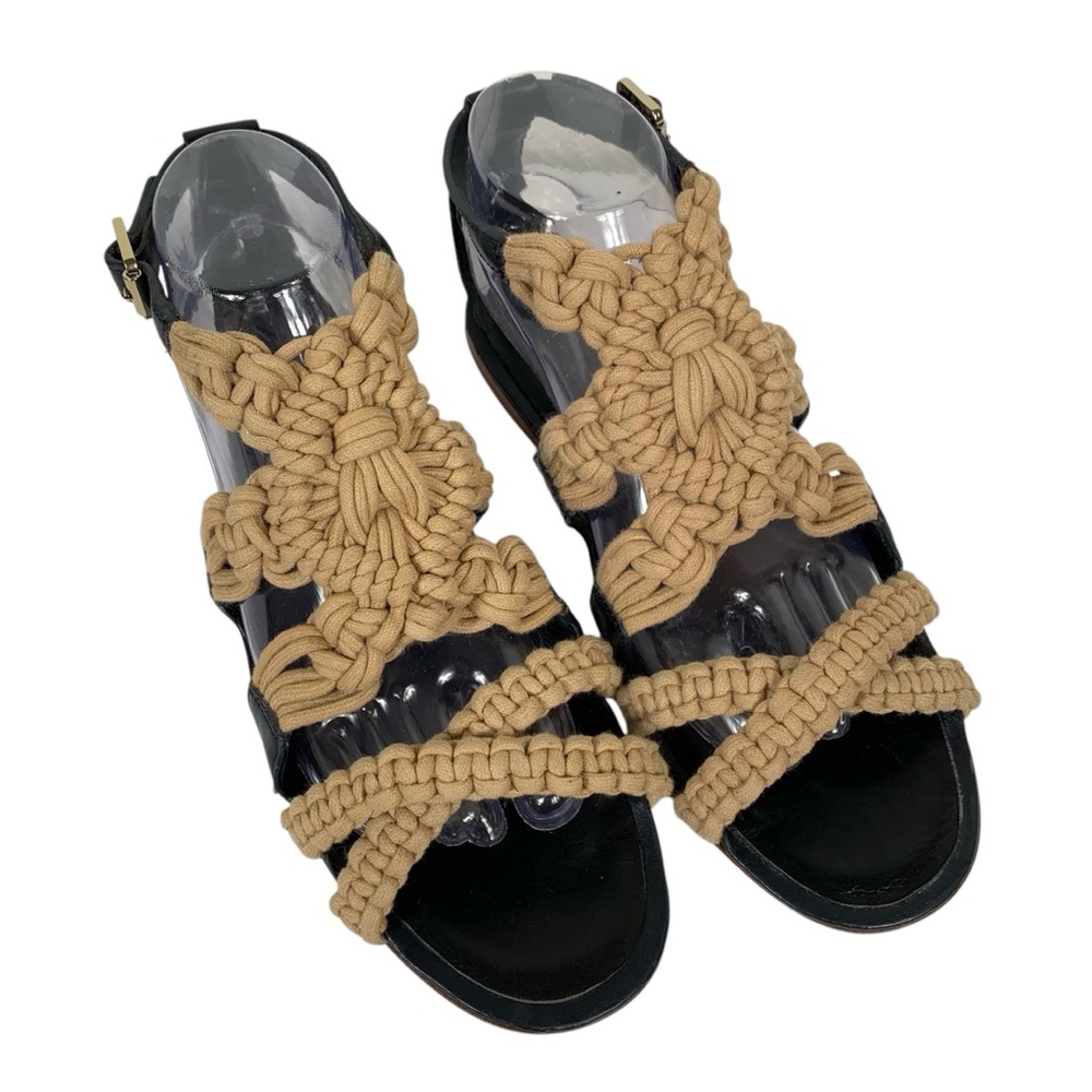 Tory Burch Jute Macrame Sandals